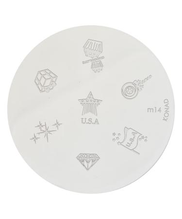 Konad stencil stamping stamping stencil M14