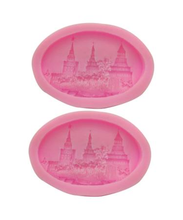 MAGICLULU 2pcs Silicone Cake Mold Silicone Mold Cartoon Cake Mold Cake Stencils Cake Moulds for Decorating Decorative Cake Mold House Warming Present Housewarming Gifts Decorate Modeling mediumx2pcs