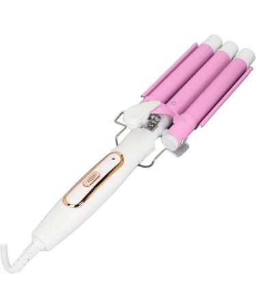 3 Barrel Curling Iron Wand - Adjustable Temperature Ceramic Lasting Waves Flexible for All Hairstyles - US Plug - Buy Online on SooperMarket.com