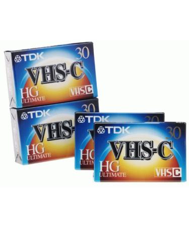 TDK VHS-C Video Tape (4-Pack) (Discontinued by Manufacturer)