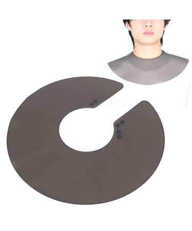 LIZEALUCKY Cutting Collar Silicone Waterproof Neck Wrap Guard for Haircut Professional Hairdressing Tool Hair Cutting Dyeing Pad Guide for Salon Stylist Home Use (Gray)
