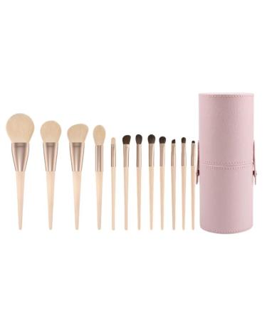 DFHBFG 12 Piece Makeup Brush Set Soft Animal Hair Corn Silk Eye Shadow Powder Powder Blusher Concealer Brush 185mm Black-jojo&apos s Bizarre Adventure1