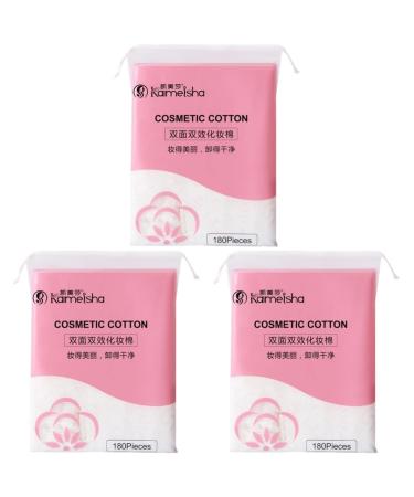 minkissy 540 pcs Facial Cotton Pads face Cotton Pads face Cleaning Wipes face Cleansing Wipes Facial Cleansing Wipes Facial Wipes Nail Wipes Disposable Face Pads Accessories White Bagged Whitex3pcs 6X5CMx3pcs