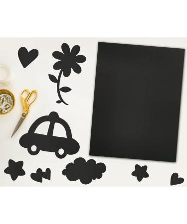 110lb Black Cardstock Paper: 100 Sheets, 8.5x11 - Ideal for Art, Crafts & DIY Projects - Buy Online on SooperMarket.com