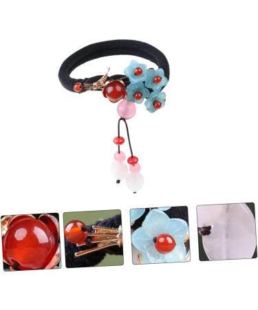 minkissy 1pc Vintage Hair Tie Hanfu Hair Accessories Chinese Hair Accessories Decorative Hair Ties Bead Hair Ties Pearl Hair Cosplay Hair Accessorie Agate Hair Rope Lady Hair Bands Headgear - Buy Online on SooperMarket.com