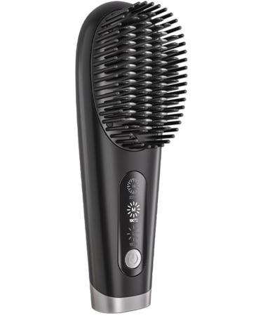 Mini Hair Straightener Brush - Wireless Straightening Brush with 3 Temperature Levels for Effortless Styling - Buy Online on SooperMarket.com