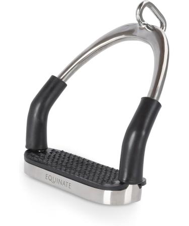 Equinate Safety Bar Charles 10cm - Stainless Steel Rubber Anti-Slip Stirrup Set for Adults & Children - Relieves Ankles - 2 Pieces - Buy Online on SooperMarket.com