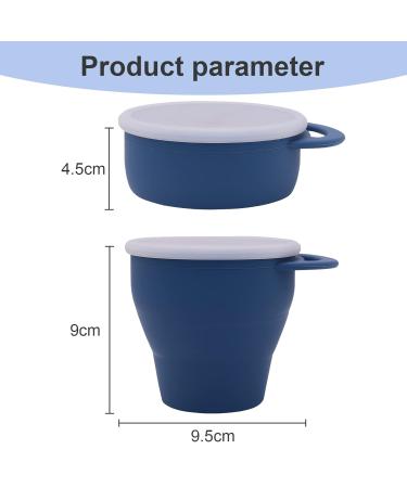 Silicone Snack Cup with Lid - Leak-Proof Travel Snack Cup for Toddlers | Blue | Buy Internationally - Buy Online on SooperMarket.com