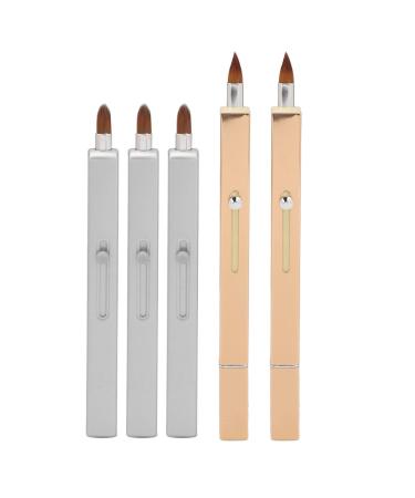 Double Ended and Single Ended Nylon Bristle Lip Brush Retractable Lip Brush Portable Multipurpose Lip Makeup Brush for Travel Home Lip Brush Applicators for Lipstick Lip Gloss Lip