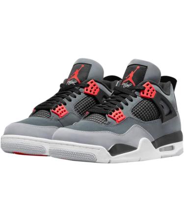 Nike Men's Air Jordan 4 Retro OG Basketball Shoes - Dark Grey Infrared 23 Black - International Shipping Available - Buy Online on SooperMarket.com