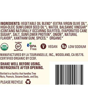 La Tourangelle Organic Balsamic Vinaigrette - 8.45 oz Bottle (Pack of 1) | Classic Flavor - Buy Online on SooperMarket.com