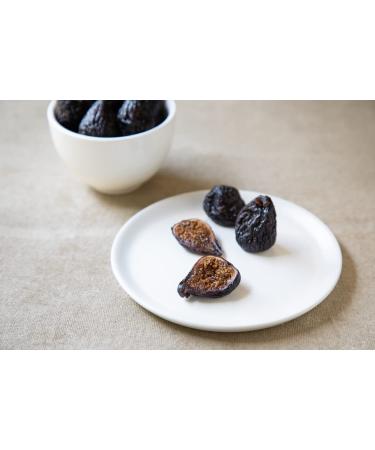 Dried Black Mission Figs - High Fiber Snacks, Unsweetened, Gluten-Free, Non-GMO & Kosher - California Grown - 8 Oz Bags (Pack of 4) - Buy Online on SooperMarket.com