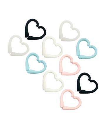 Gatuida Clothes Hanger Ear Hook Mask Holder 10 Pairs Clothes Rack Tab Hanger Mask Accessories Mask Ear Hook Protective Mask 5X3CM