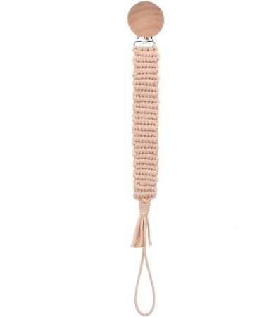 WT-DDJJK Pacifier Chain - Woven Cotton Rope Baby Pacifier Clip & Dummy Holder | International Shipping Available - Buy Online on SooperMarket.com