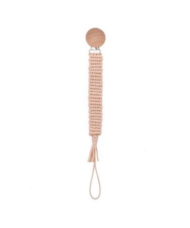 Tian-K Baby Pacifier Chain | Cotton Rope Woven Dummy Holder | Drip Protection & Bite Ring for Kids | International Shipping - Buy Online on SooperMarket.com