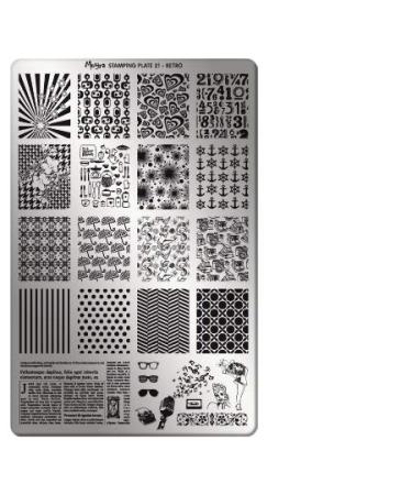 Moyra Stampingplatte 21 Retro