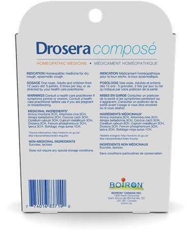 Boiron Drosera Compose Dry Cough Relief Spasmodic Cough 12 Gram - Buy Online on SooperMarket.com