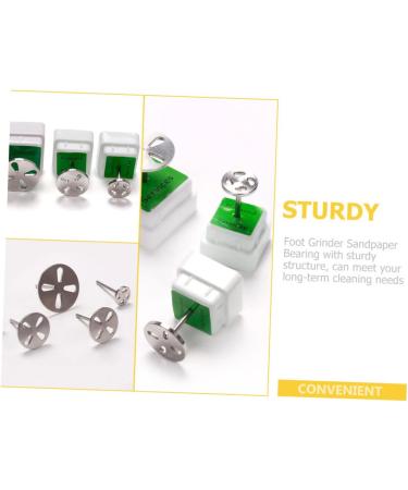 Healeved Foot Bearings Hole Design Bearing Sanding Discs Bearing Pedicure Sanding Slices Bearing Electric Foot Bearing Tool Grinding Feet Stainless Steel Universal - Buy Online on SooperMarket.com