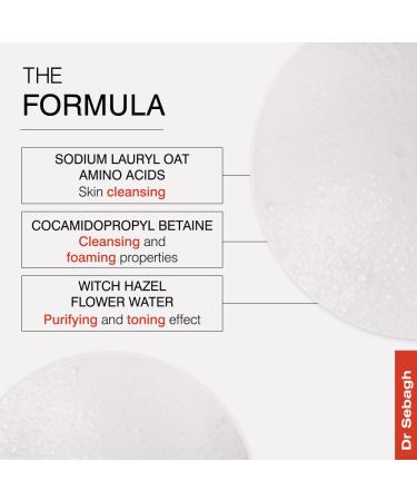 Dr Sebagh Foaming Facial Cleanser - Daily Purifying & Toning Foam for All Skin Types - 5.1 fl. oz. Face Wash for Women & Men - Buy Online on SooperMarket.com
