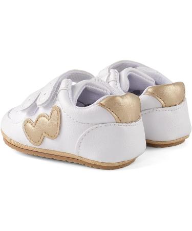 Cheerful Mario Baby First Walking Shoes | Soft PU Leather | Anti-Slip Sole | 6-12 Months | Gold - Buy Online on SooperMarket.com
