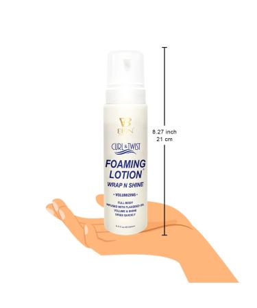 Curl & Twist Foaming Lotion Volumizing - 8.5 oz/ 250ml | Moisturizing and Hydration Smoothing with Natural High Shine | Defining Curls All Day Long | Dries quick Tames flyaways Adds shine & volume - Buy Online on SooperMarket.com