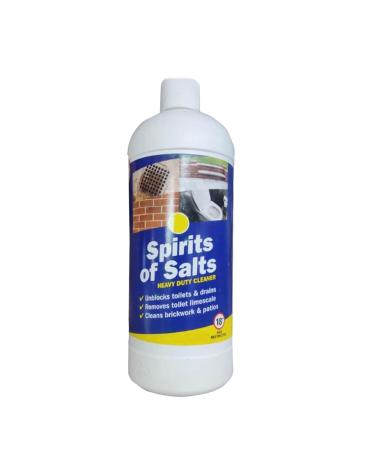 Housold 500ml Traditional Spirits of Salts Multi-purpose Drain & Toilet Cleaner | Efficient Limescale Remover from Drains & Toilets Clean Brickworks & Patios (Pack of 1)