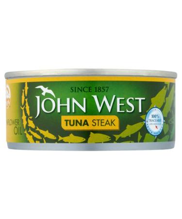 2 x John West Tuna Steak in Sunflower Oil 12 x 160g