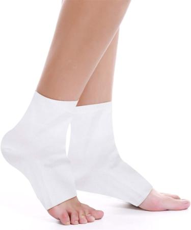 FOMIYES 4 Pairs Rough Calluses Socks Gel Foot Socks Heel Sleeves Protectors Heel Protector Socks Feet Repair Socks Cracked Heel Socks Gel Socks Men and Women White Anti-Crack Ankle Socks - Buy Online on SooperMarket.com