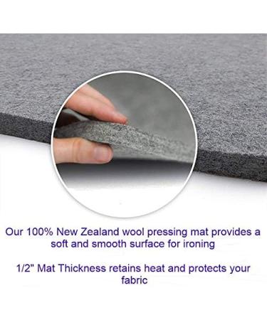 Extra Large 22x60 Wool Pressing Mat for Quilting | 100% New Zealand Wool Ironing Pad - Buy Online on SooperMarket.com