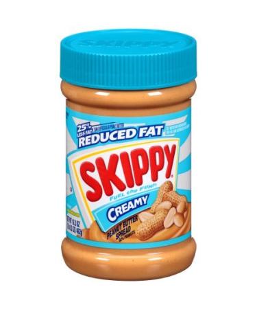 Skippy Reduced Fat Creamy Peanut Butter 16.3oz Jars - Pack of 2 - Buy Online on SooperMarket.com