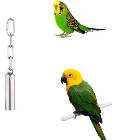 Xzhixiao 1 Piece Bird Parrot Bell Toy with Sweet Sound Stainless Steel Bell Toy Squirrel Bells Bell Hanging Toy Used for Bird Parrot Macaw African Greys Cockatoo Parakeet Cockatiels(S/ 7.7'') - Buy Online on SooperMarket.com