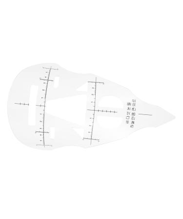 Hemoton 1pc Lip Ruler Eyebrow Ruler Eyebrow Grooming Stencil Eyebrow Stencil Positioning Tool Thread