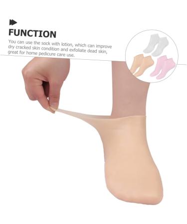 Healeved 3 Pairs Moisturizing Socks Non Socks Spa Socks Foot Socks Moisturizing Overnight Moisturizer Socks Foot Care Gel Socks for Dry Cracked Feet Women Foot Mask Sole of Foot Lotion Sebs - Buy Online on SooperMarket.com