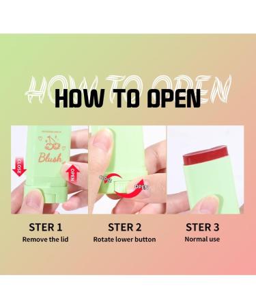 Lovelycat Colorful Moisturizing Stick Colorful Makeup Pink Stick Lasting Natural Makeup Eye Shadow Lip Cheek Waterproof for All Skin (orange One Size) Orange 1 g (Pack of 1) - Buy Online on SooperMarket.com