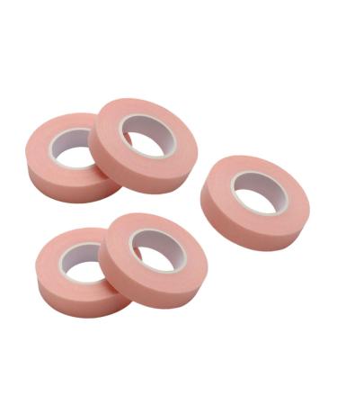 Beavorty 5 Rolls Eyelash Tape Eyelash Grafting Tape Elastic Eye Patch Lash Extension Tools Fake Eyelashes Adhesive Fabric Tape Hair Care Product Pink Non-Woven Tape Cosmetic