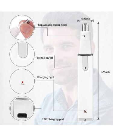 Nose & Ear Hair Trimmer for Men | Travel-Friendly Razor Clipper Kit - Easy Cleansing & Grooming - Buy Online on SooperMarket.com