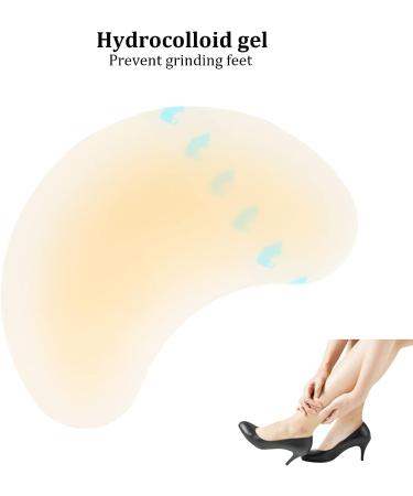 Hydrocolloid Gel Blister Bandages - Corn Stickers for Foot Care | Blister Prevention Pads - 42x62mm Half Moon Shape - Buy Online on SooperMarket.com
