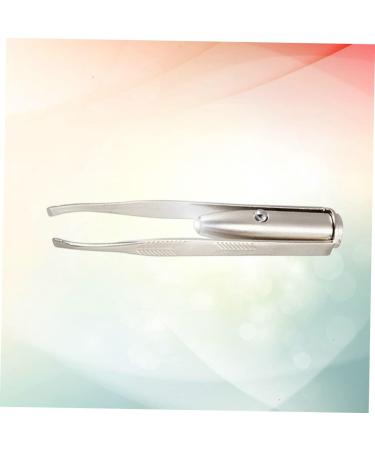 HAPINARY Stainless Steel Tweezers Led Light Eyelash Tweezer Led Eyebrow Tweezer Eyebrow Hair Removal Tweezer Lash Tweezer - Buy Online on SooperMarket.com