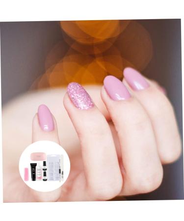PLAFOPE 1 Set Pieces Manicure Tools Set Nail Art Tools Nail Supplies Kit Nail Extension Cream Poly Extension Kit Nail Decorating Nail Art Gel Nail Kits Nail Extension Tips Nail Gel Plastic 17.8x1.5cm As Shown - Buy Online on SooperMarket.com