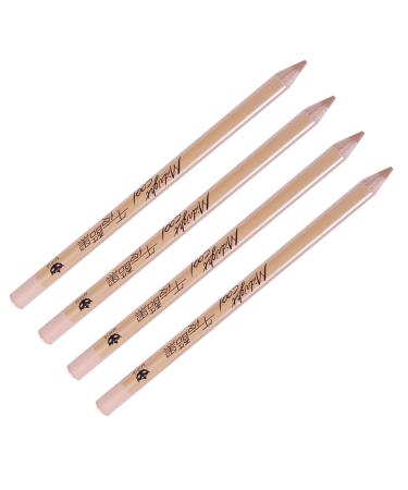 BELLIFFY 4pcs Concealer Pen Make up Concealer for Face Korean Concealer Pot Concealer Makeup Concealer Wooden 1 g (Pack of 1) Assorted Color