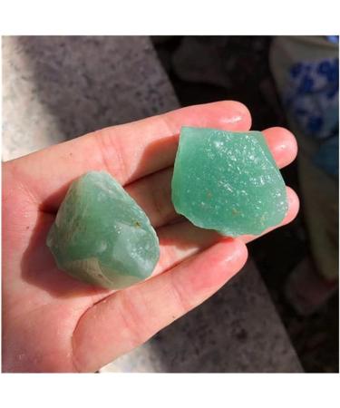 for raw Crystals Minerals Gemstone Natural Green Rough Stone for Home Decoration 100g 30-50mm - Buy Online on SooperMarket.com