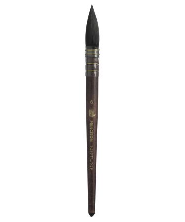 Princeton Artist Brush Neptune, Brushes for Watercolor Series 4750, Quill Synthetic Squirrel, Size 6