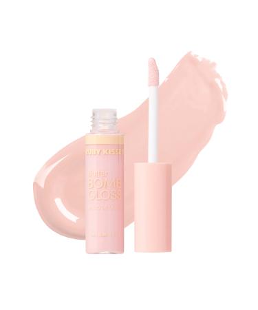 Ruby Kisses Lip Gloss Butter Bomb Gloss Non-Sticky Lip Gloss Vitamin E Natural Nude Lip Makeup - 7.8mL (0.26 US fl.oz) (Like A Virgin)