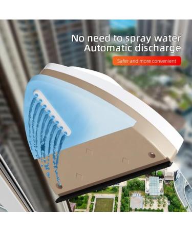Magnetic Glass Window Cleaning Tool Double Sided Household Special Window Cleaner Automatic Water Discharge Double-layer Wiper Red 8-15mm - Buy Online on SooperMarket.com