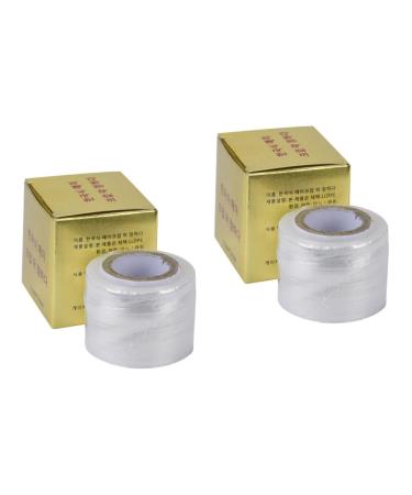 NOLITOY 2pcs Tape Disposable Eyebrow Cover Supplies Makeup Clear Film Plastic Permanent Semipermanent