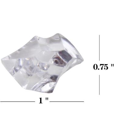 Clear Acrylic Ice Rock Crystals - Table Scatters, Vase Fillers - Wedding, Banquet, Party Decorations - 150 Pieces - Buy Online on SooperMarket.com