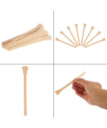 100pcs Disposable Wax Spatulas | Wooden Hair Removal Applicators | Cosmetic Wax Sticks for Smooth Skin - Buy Online on SooperMarket.com