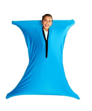 Body Sock Sensory Sox Deep Pressure Stimulation Suitable age 3-18 sensory durable seams asd child stretchy for Children and Adults with Sensory Proceessing Disorders or Autism ( Color : Sky blue Siz L/Large-71*142cm Sky Blue