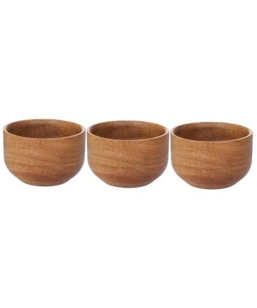 Angoily 3st container for shaving soap travel razor brush men shaving soap shaving soap shell shaving soap for men shaving bowls for men shaving foam shell shaving man bamboo light brownx3st 9.3x9.3x6cmx3pcs
