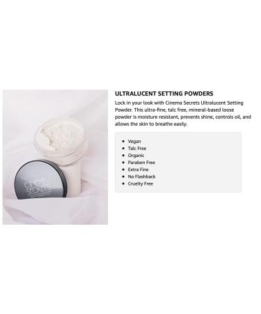 CINEMA SECRETS Pro Cosmetics Ultralucent Loose Setting Powder - Soft Custard | International Shipping Available - Buy Online on SooperMarket.com